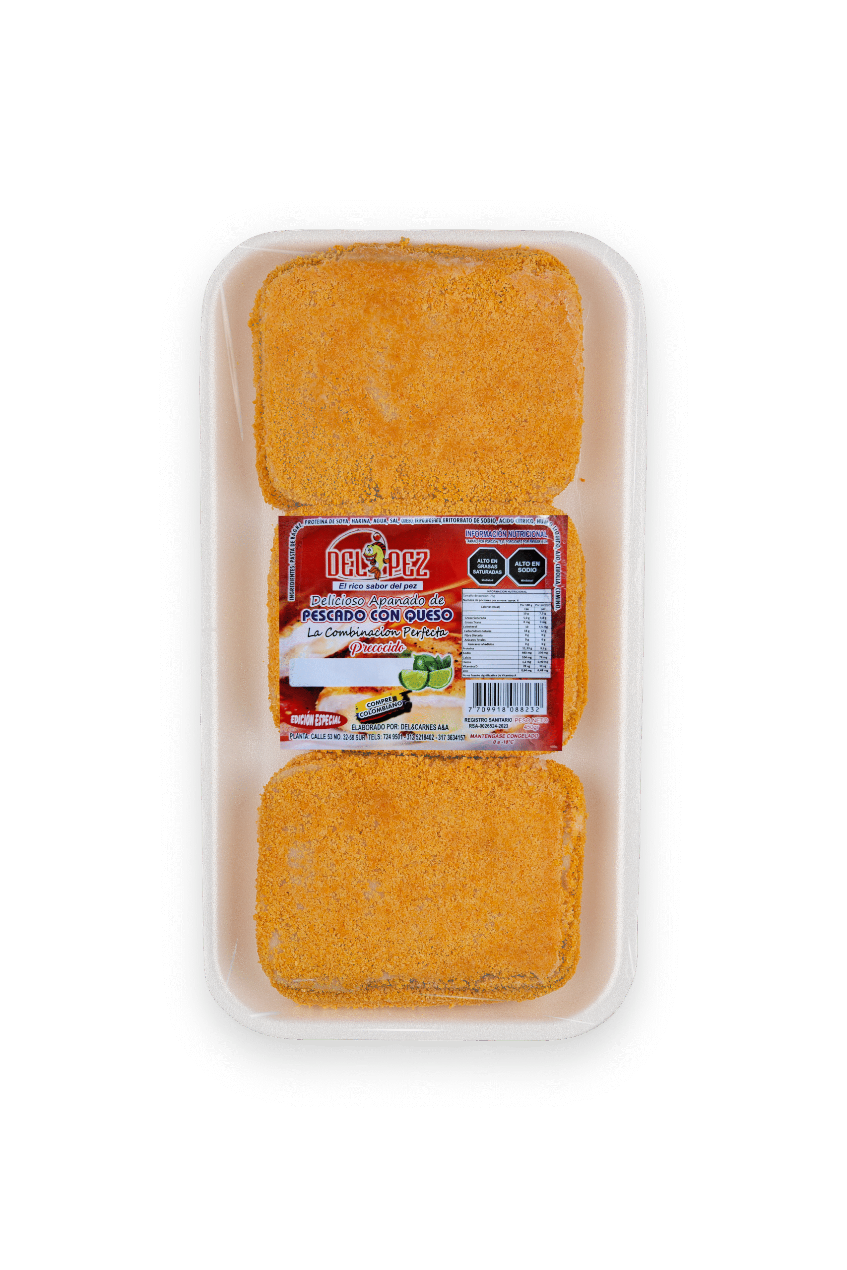 Apanado de pescado con queso